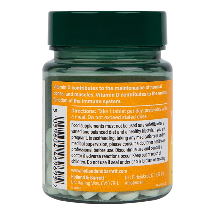 Holland & Barrett Vitamin D 400 I.U. 10ug 120 Tablets